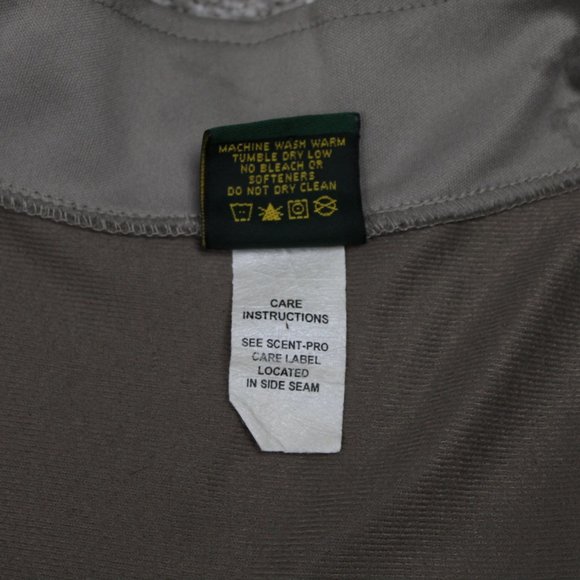 Cabelas Sweater Men's 2XL XXL Reg Gray 1/4 Zip Scent Pro Pullover L/S Sweatshirt - Picture 7 of 8